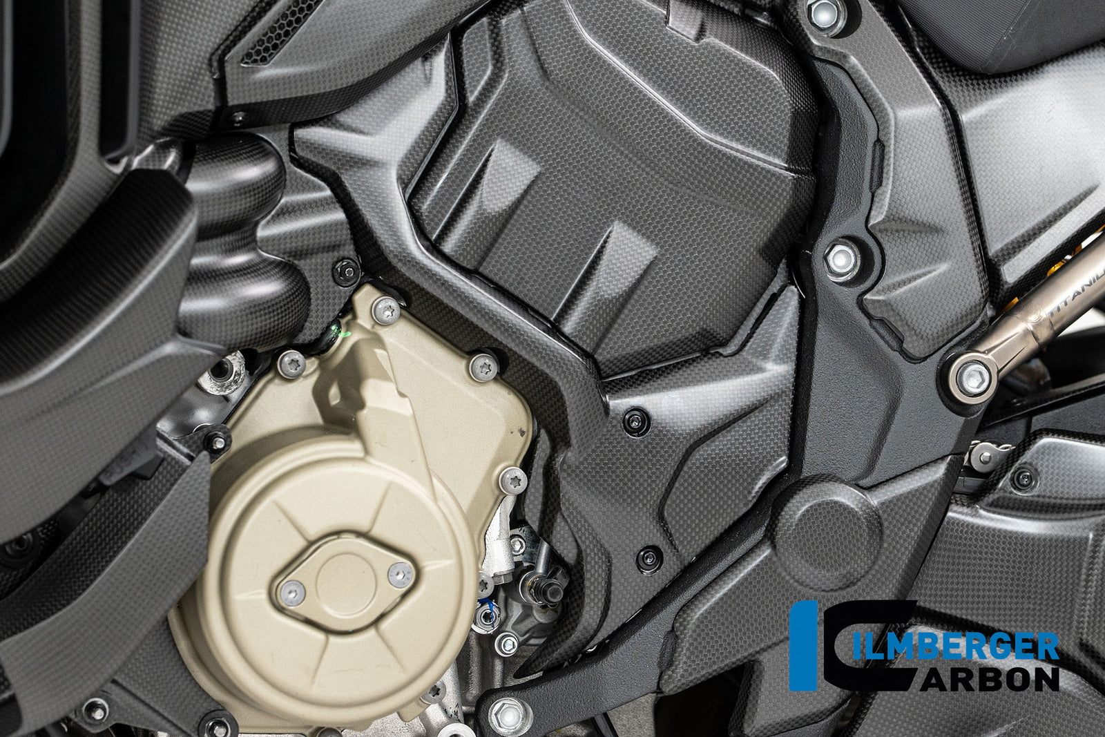 Ilmberger Carbon Sprocket Cover Carbon Matte Ducati Multistrada V4 2025