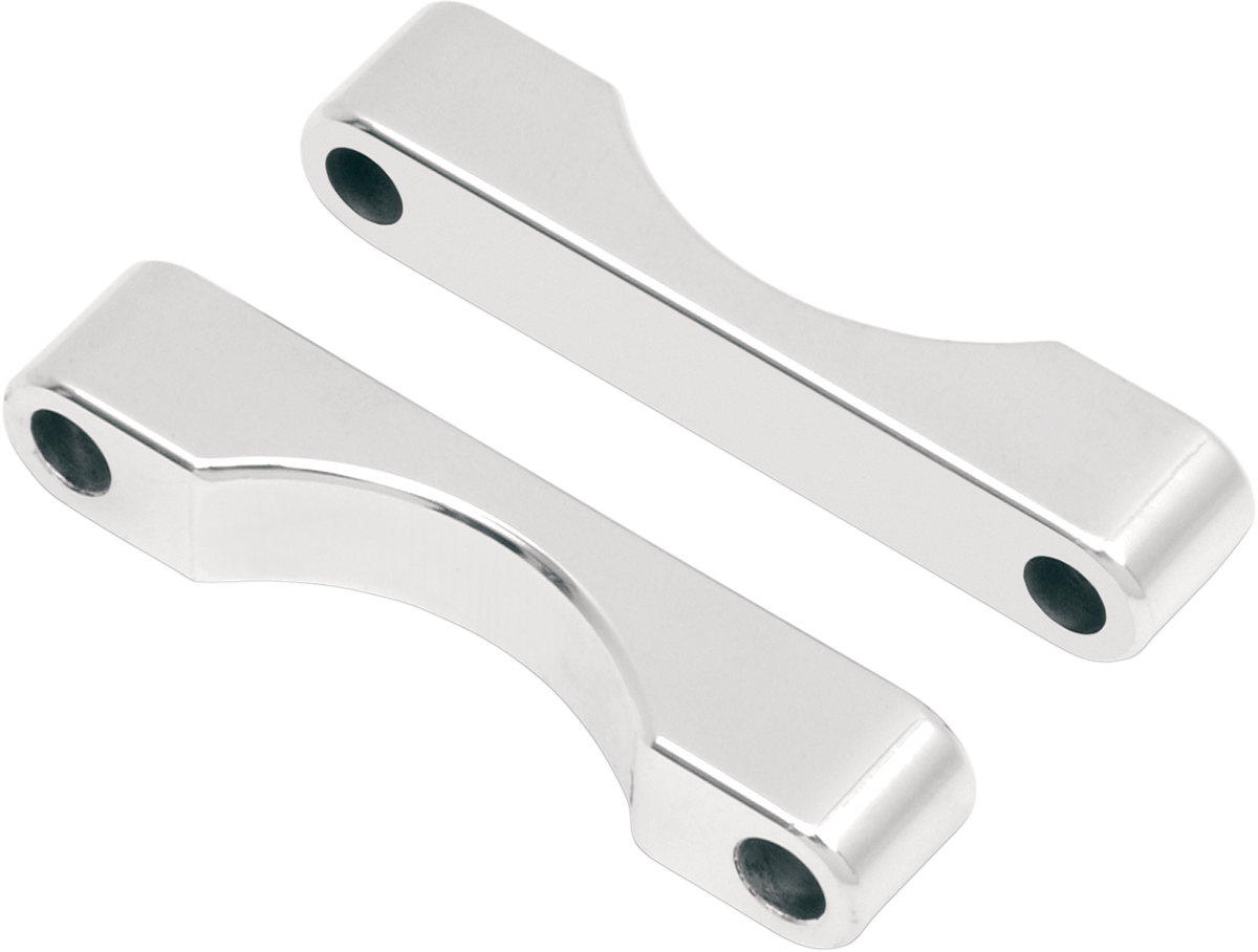 Klock Werks WFB Benchmark Bagger Front Fender Blocks - For All 23"/26" Tire Hugger/Benchmark - Chrome
