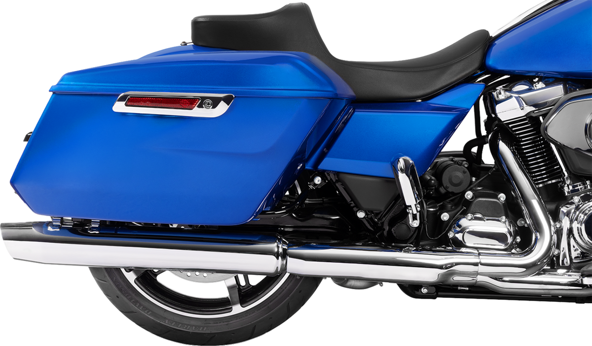 Drag Specialties Seats Extended Reach Predator III Seat - Vinyl/Solar Reflective Leather - Slipstop - FLH/FLT '23-'24