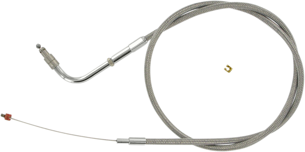 Barnett Stainless Steel Throttle Cable - '01-'15 Softail