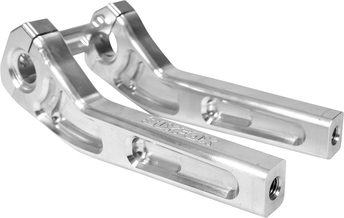 Slyfox Handlebar Riser Kit - Pullback - 1" Clamping - 8" Rise - Raw