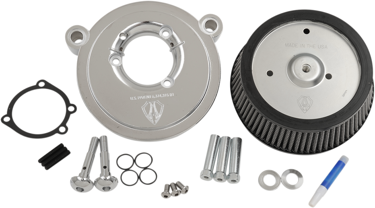 Arlen NESS Big Sucker™ Air Filter Kit - Chrome - Stage I