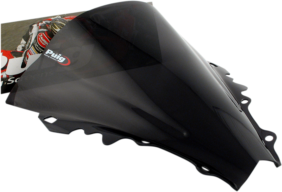 PUIG HI-Tech Parts Race Windscreen - 12-1/2" - Dark Smoke - YZF-R6