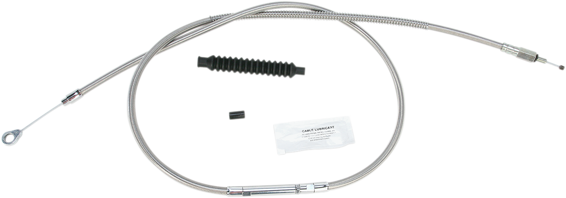 Barnett High-Efficiency Stainless Steel Clutch Cable For Harley-Davidson - +6" - '06-'16 Dyna