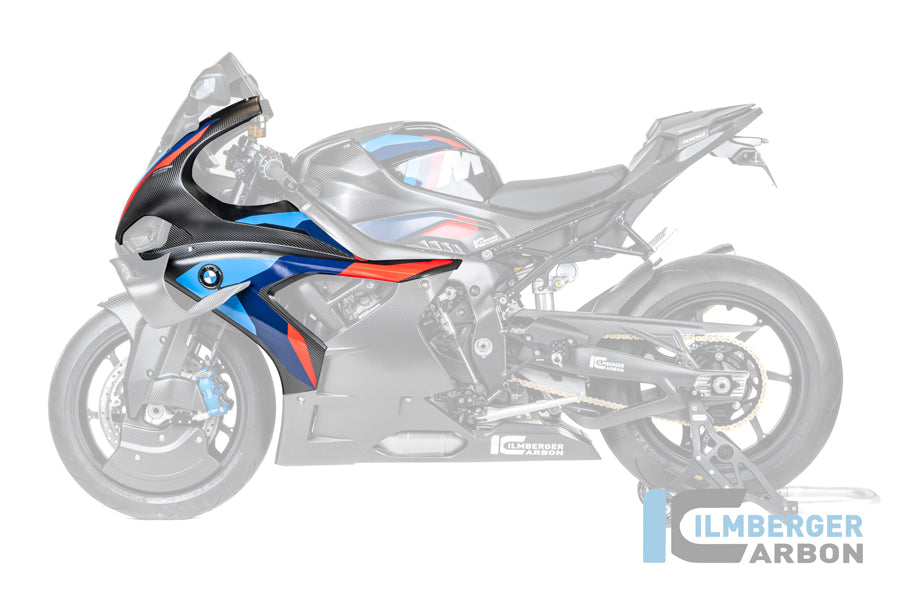 Ilmberger Carbon Front Headlight Upper Side Fairing Left BMW M1000RR 2025-2026 - Matte / Twill