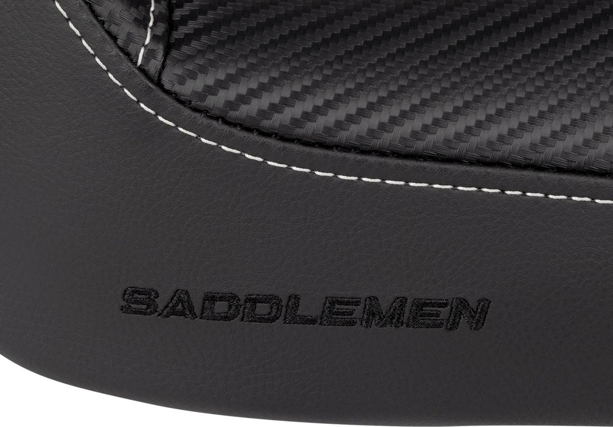Saddlemen Dominator Solo Seat - W/O Backrest- Black W/ Gray Stitching - FXD/WG '96-'03