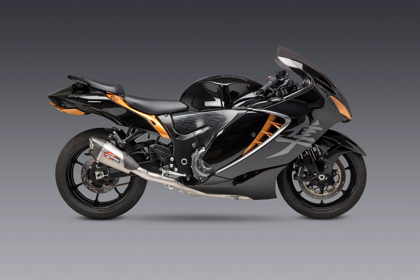 Yoshimura Hayabusa 2022-26 Race AT2 Stainless Full Exhaust, W/ Stainless Muffler