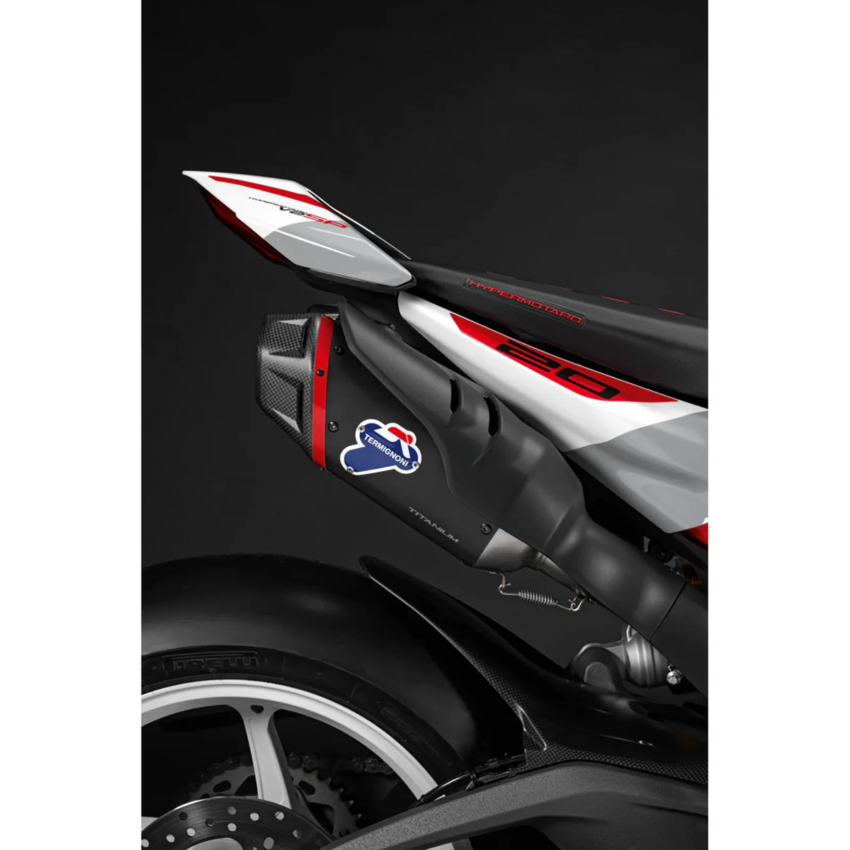 Ducati Performance Termignoni Black Titanium Slip On Exhaust For Hypermotard V2