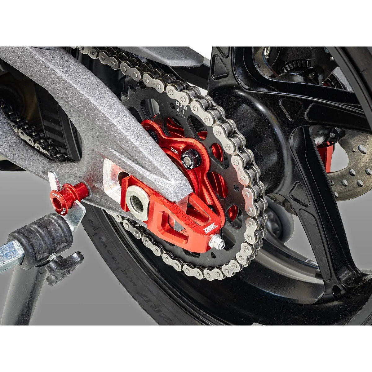 Ducabike DBK CNC Chain Adjuster And Caliper Bracket Ducati Streetfighter V4 V4S