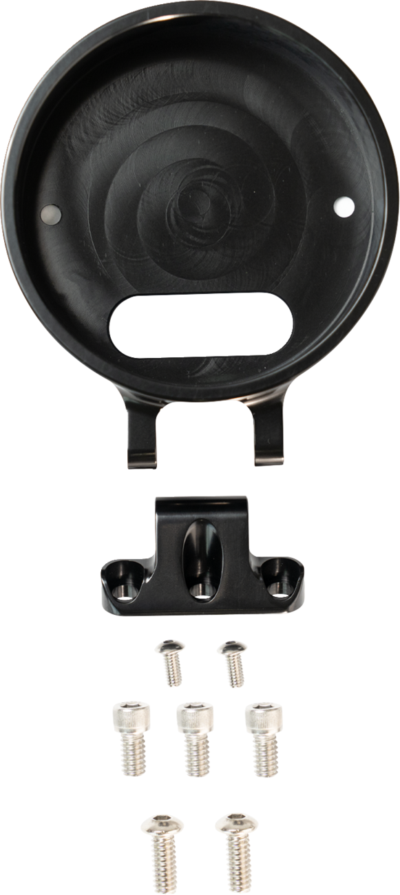 Kodlin USA Round Gauge Bezel Kit For Ascent Pro Riser - Black / Gloss