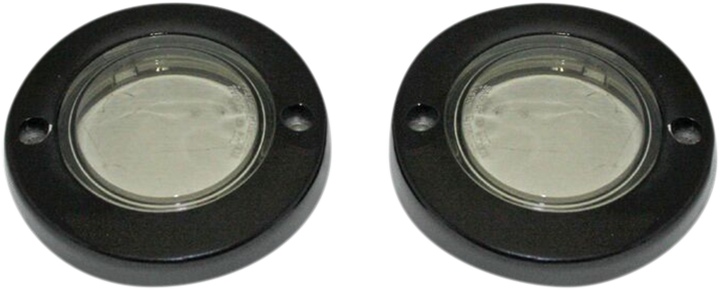 Custom Dynamics ProBEAM® Flat Bezel Turn Signal Adapters - Black/Smoke