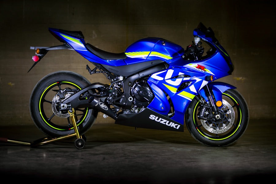 M4 Exhaust 2017 GSXR 1000 Full System with GP Style Black Ceramic Muffler