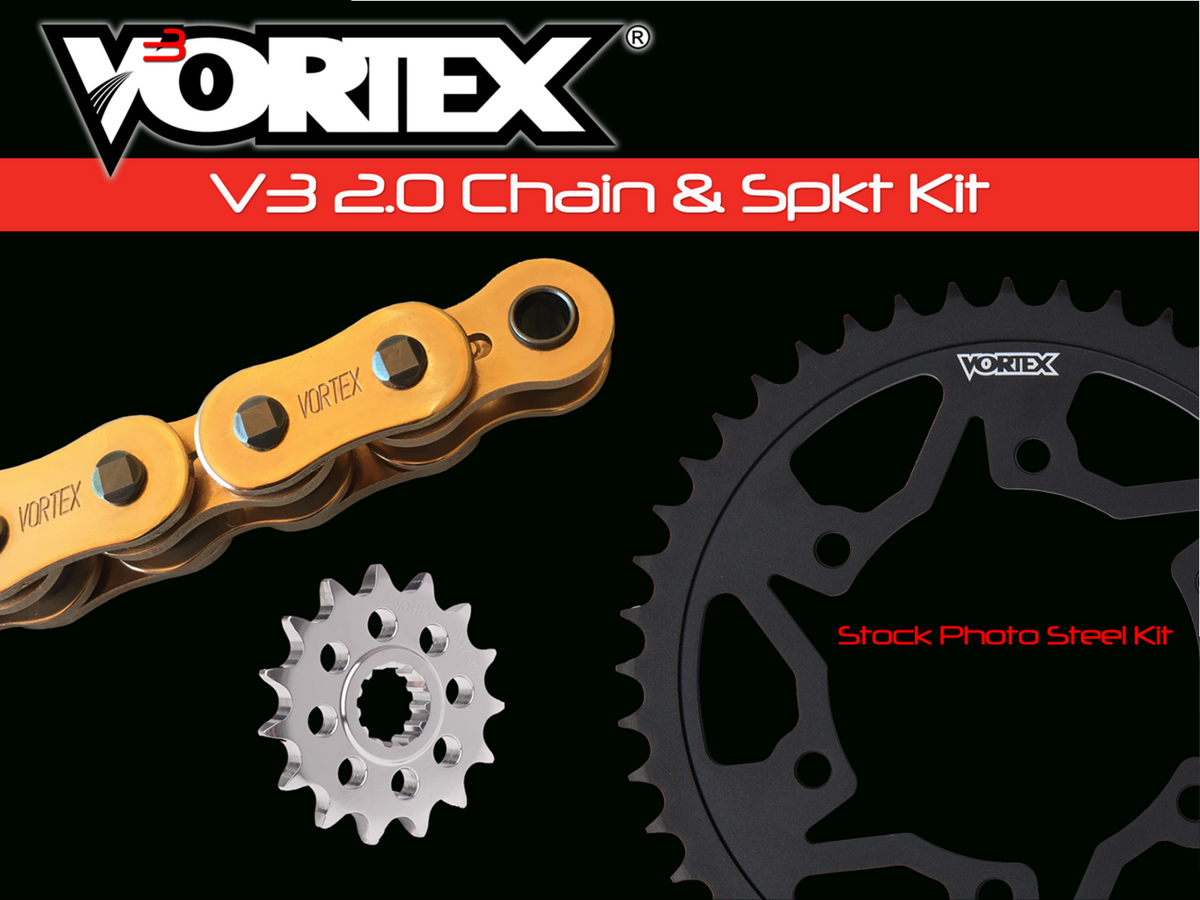 Vortex Chain And Sprocket Kit - HFRS - Gold - Kawasaki Ninja 400