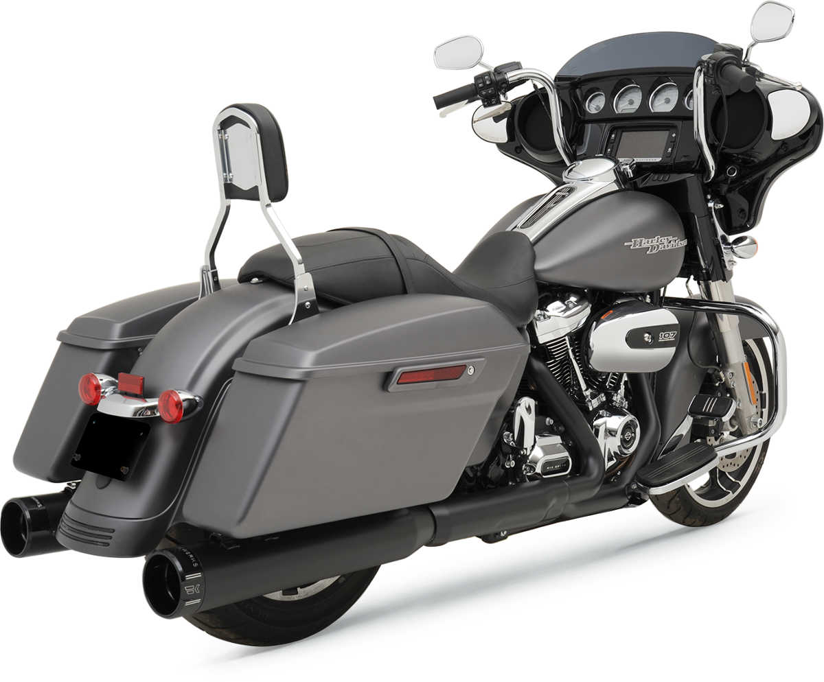 Khrome Werks 4-1/2" HP-Plus® Slip-On Mufflers - Black With Klassic - Touring