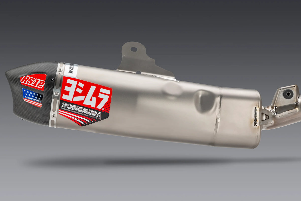 Yoshimura CRF450R/RX 25-26 RS-12 Titanium Full Exhaust, W/ Titanium Muffler