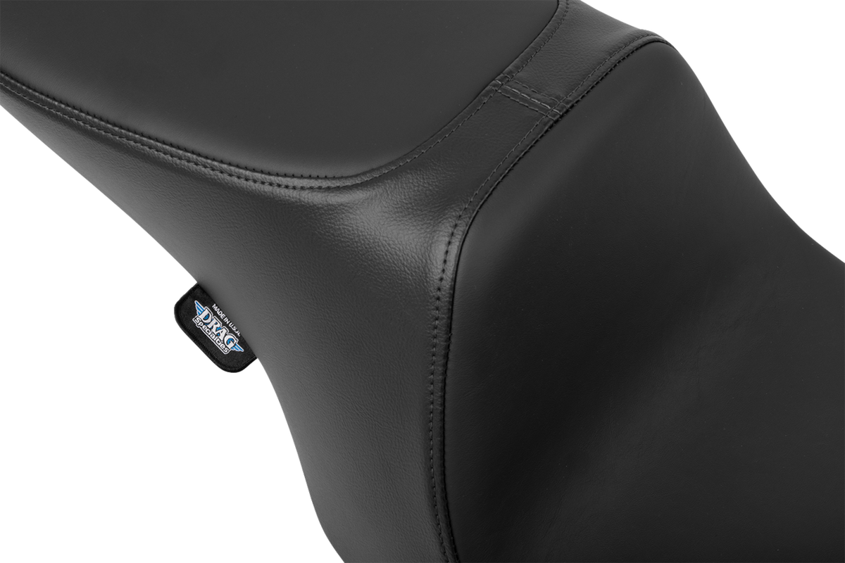 Drag Specialties Seats Predator 2-Up Seat - Solar Leather - Smooth - W/O Backrest - FL '97-'07