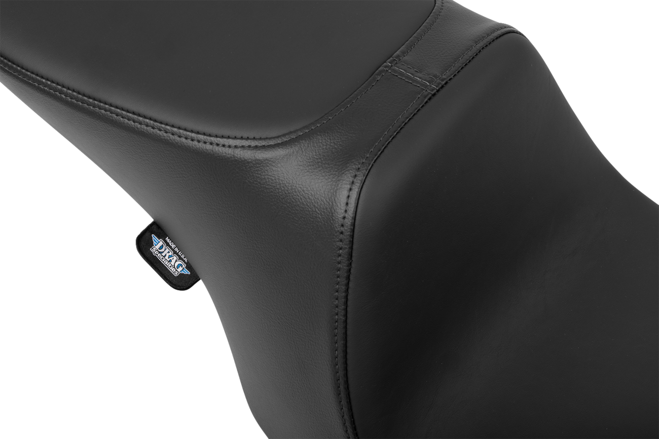 Drag Specialties Seats Predator 2-Up Seat - Solar Leather - Smooth - W/O Backrest - FL '97-'07