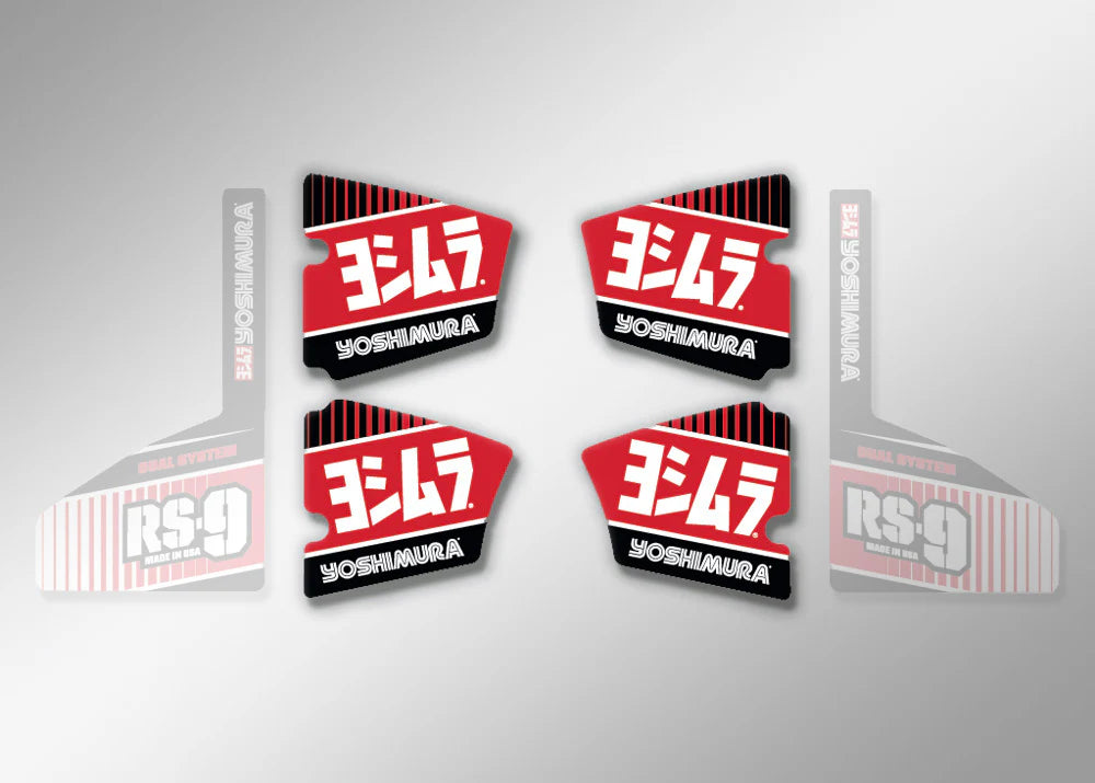 Yoshimura Rs9 V2 Endcap Decal, RH &amp; LH