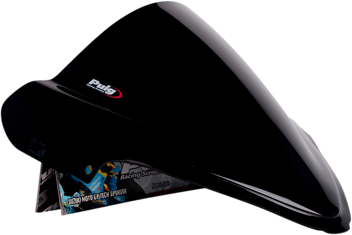 PUIG HI-Tech Parts Race Windscreen - 15-3/8" - Black - Hayabusa