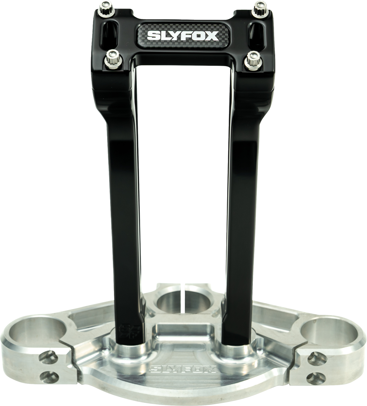 Slyfox Handlebar Riser Kit - Pullback - 1-1/8" Clamping - 10" Rise - Black