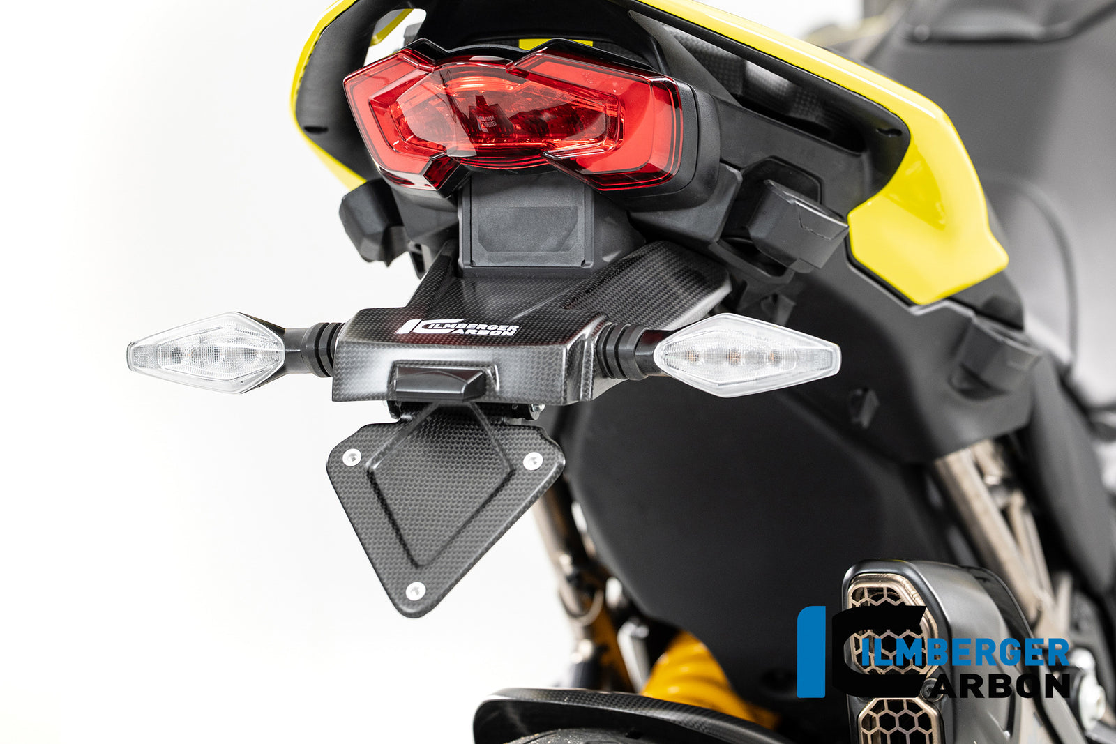 Ilmberger Carbon License Plate Holder Matte Multistrada V4 From 2025