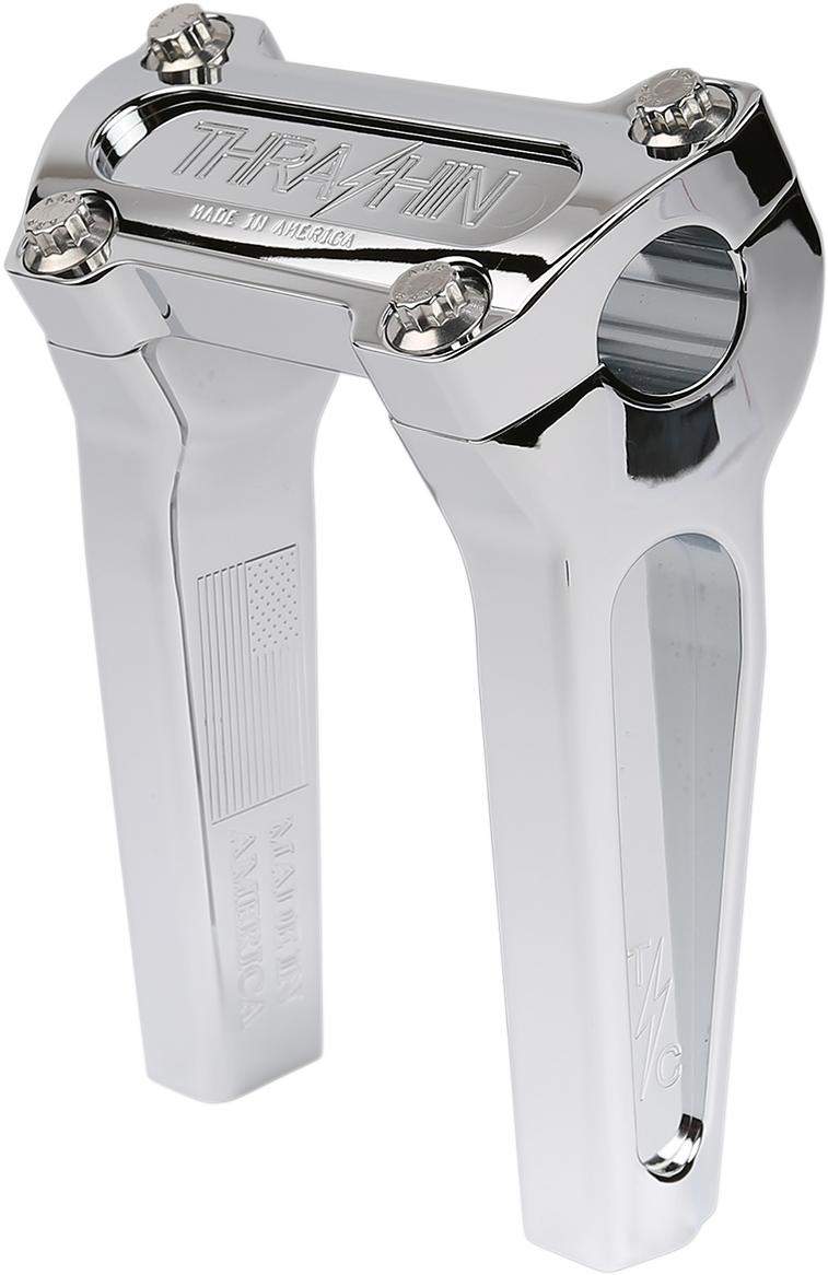 Thrashin Supply CO. Handlebar Risers - Straight - 6" - Chrome