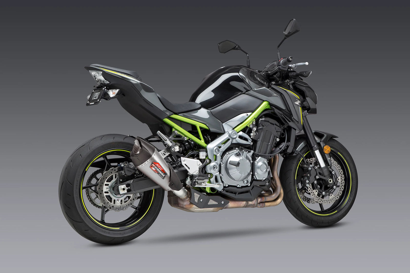 Yoshimura Z900 17-24 AT2 Stainless Slip-On Exhaust, W/ Stainless Muffler