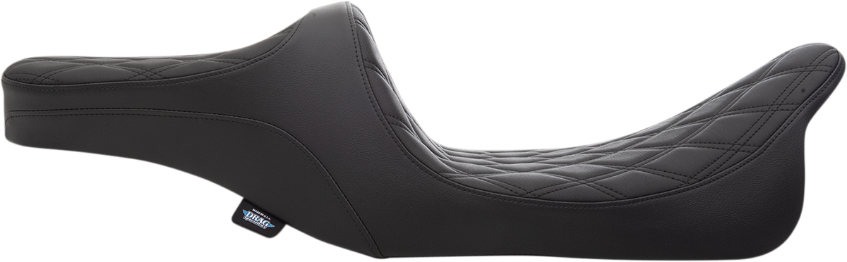 Drag Specialties Seats Predator III 2-Up Seat - Double Diamond - Black Thread - FL '99-'07