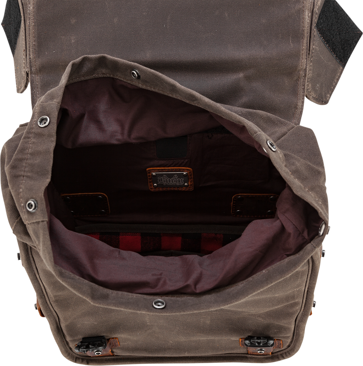 Burly Brand Throw-Over Saddlebag - Dark Oak