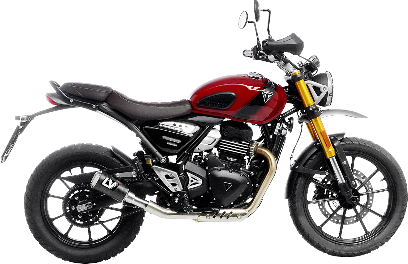 LeoVince LV-10 Slip-On Muffler - Carbon Fiber - Scrambler/Speed 400