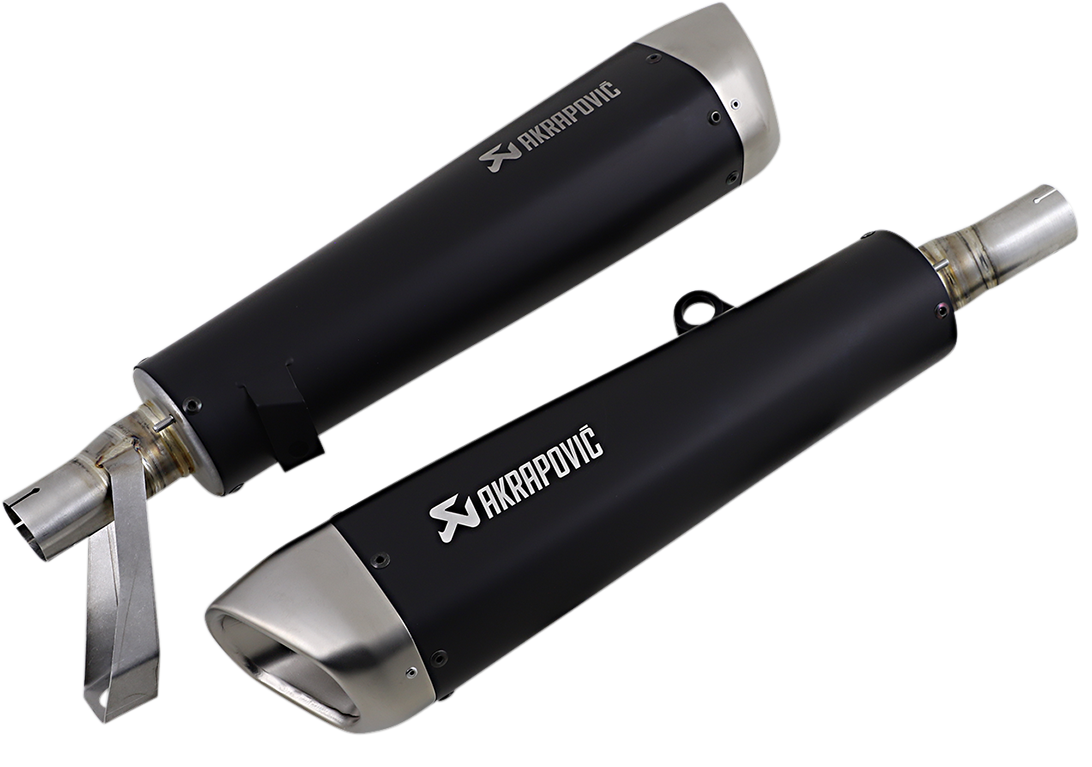 Akrapovic Street Twin Mufflers - Titanium