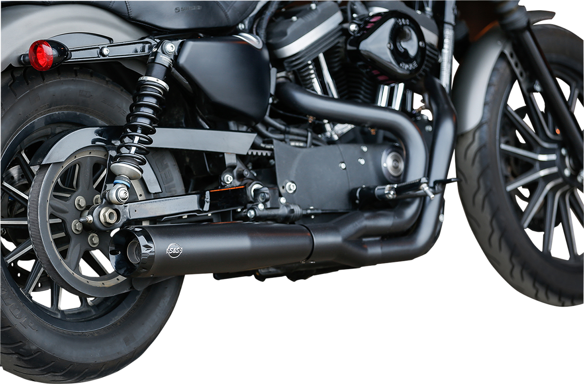 S&amp;S Cycle 2:1 Black Exhaust For '07-'13 XL