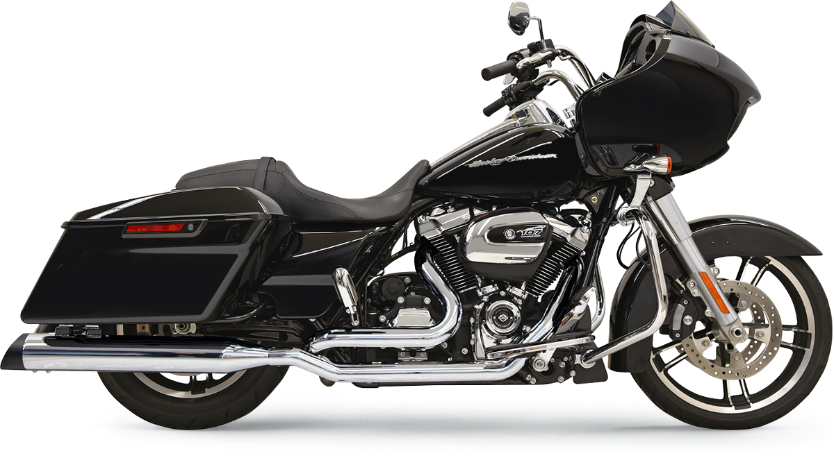 Bassani Xhaust True-Dual Down Under Headpipes - Chrome - M8
