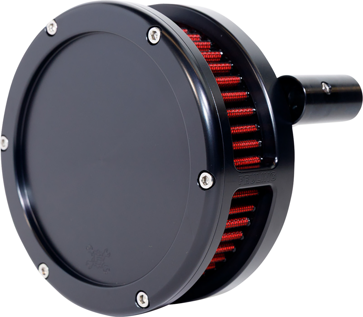 Feuling Parts Slim BA Air Cleaner Kit - Black - Red Filter - '93-'99 EVO Big Twin