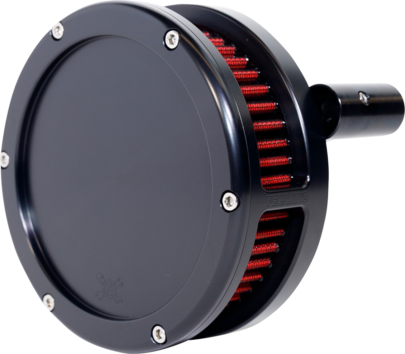 Feuling Parts Slim BA Air Cleaner Kit - Black - Red Filter - '93-'99 EVO Big Twin