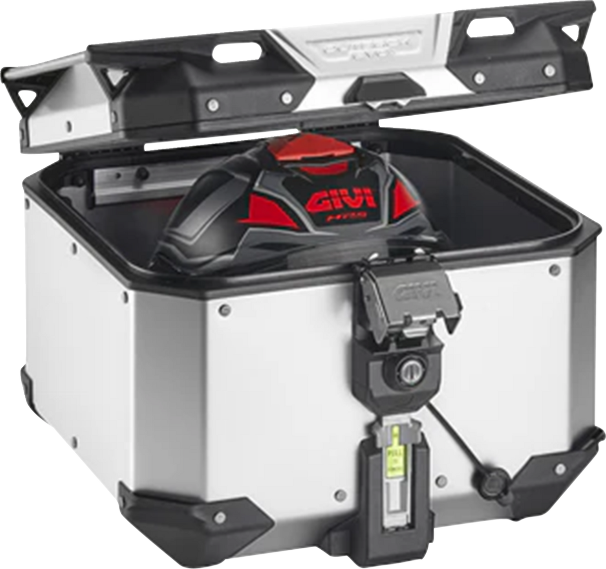 GIVI Outback Evo Top Case - 42 Liter - Anodized Silver