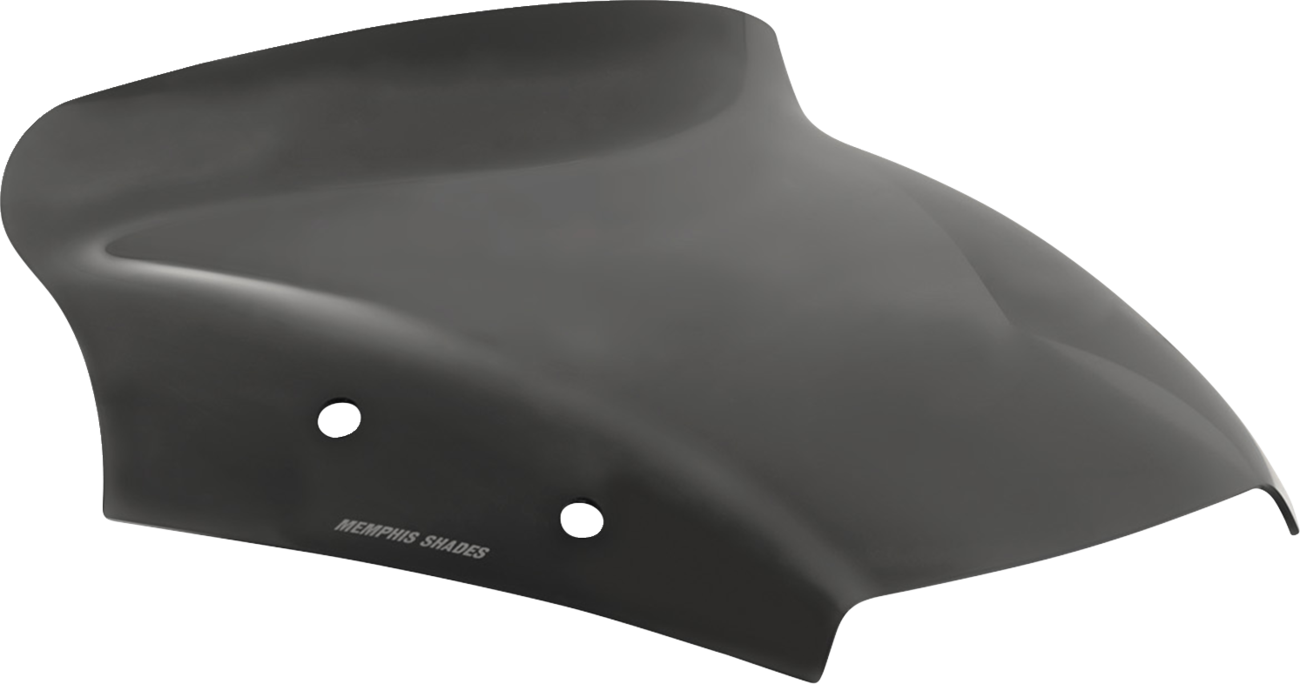 Memphis Shades Spoiler Windshield - 4" - Dark Black Smoke - FLTR