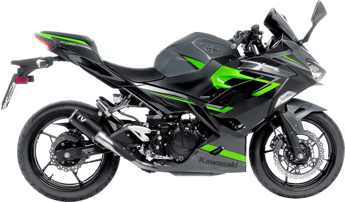 LeoVince LV Corsa S Black Edition Slip-On Muffler - Kawasaki Ninja 400/500