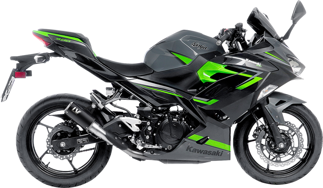 LeoVince LV Corsa S Black Edition Slip-On Muffler - Kawasaki Ninja 400/500