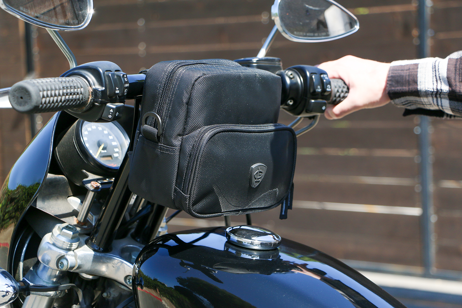 Nelson RIGG Greg Lutzka Signature Handlebar Bag - Black