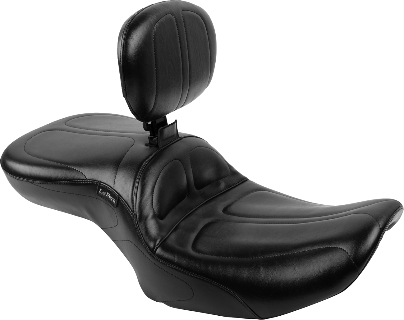 Le Pera Maverick Seat - With Backrest - Black - FLH/FLT '23-'25