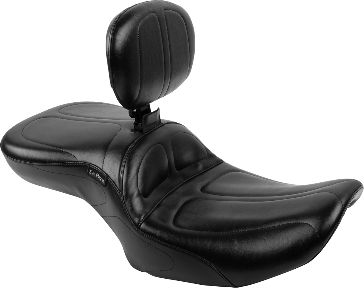 Le Pera Maverick Seat - With Backrest - Black - FLH/FLT '23-'25
