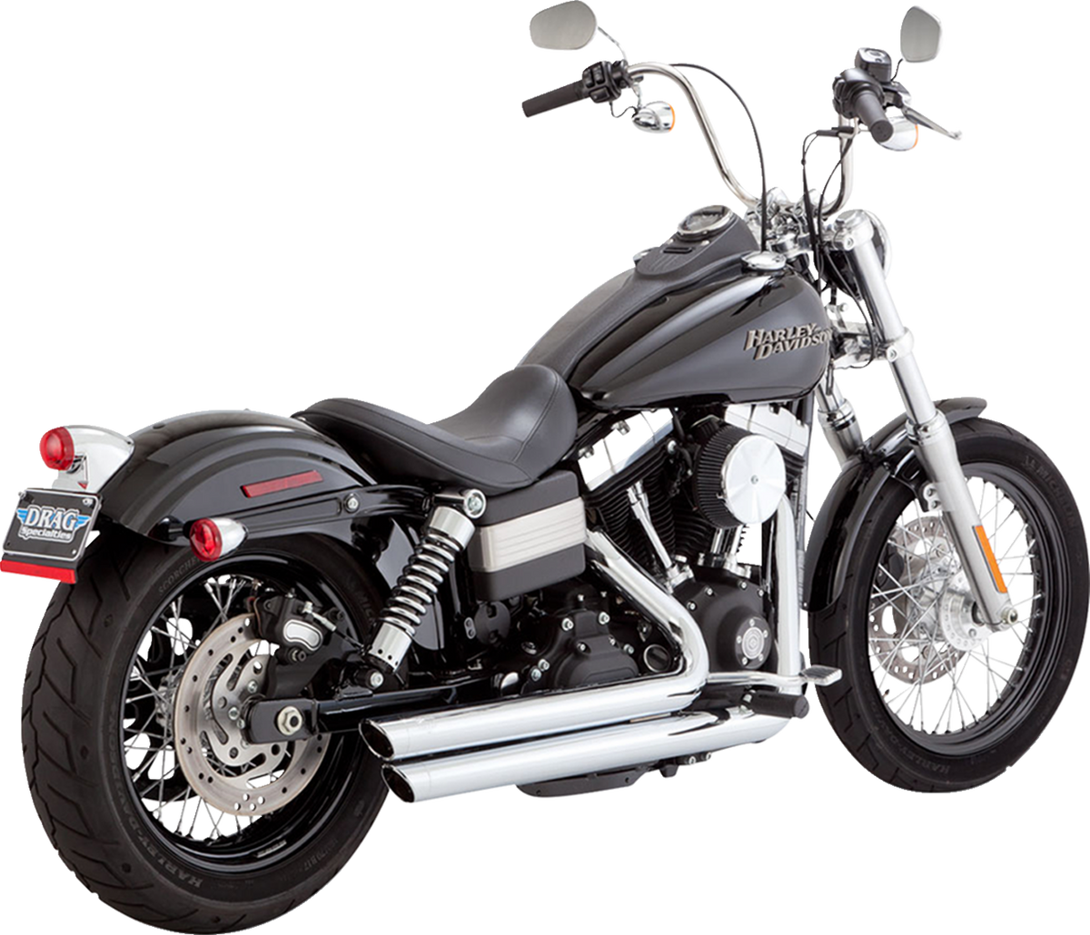Vance &amp; Hines Big Shots Staggered Exhaust System - Chrome