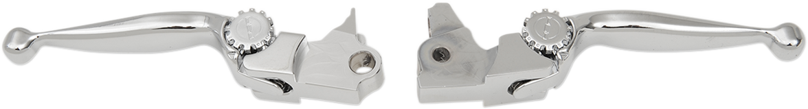 PSR Journey Adjustable Lever Set For Harley Models - Chrome