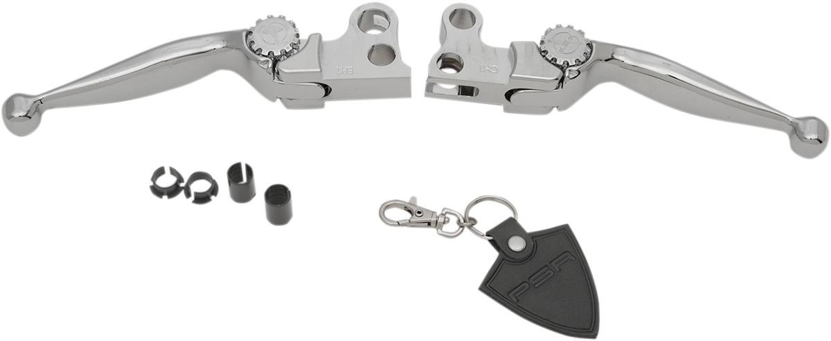 PSR Journey Adjustable Lever Set For Harley Models - Chrome
