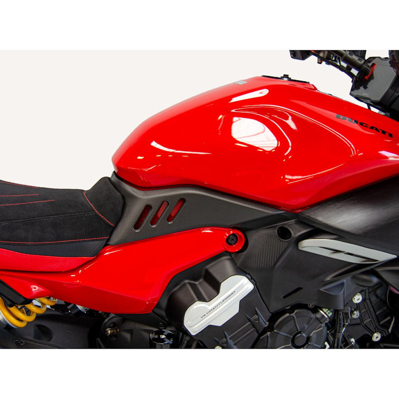 Ducabike DBK Carbon Fiber Tank Side Panel Set For Ducati Diavel V4