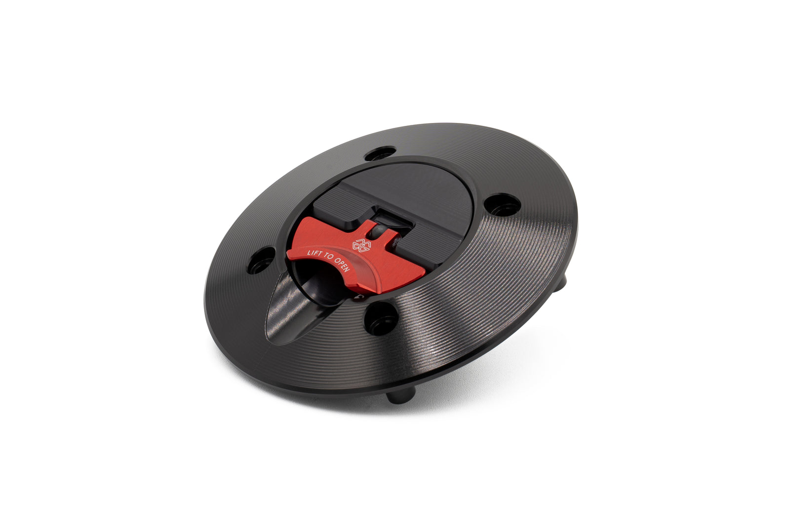 Gilles Tooling FCAP2 – Quick-Release Fuel Cap, Black Red