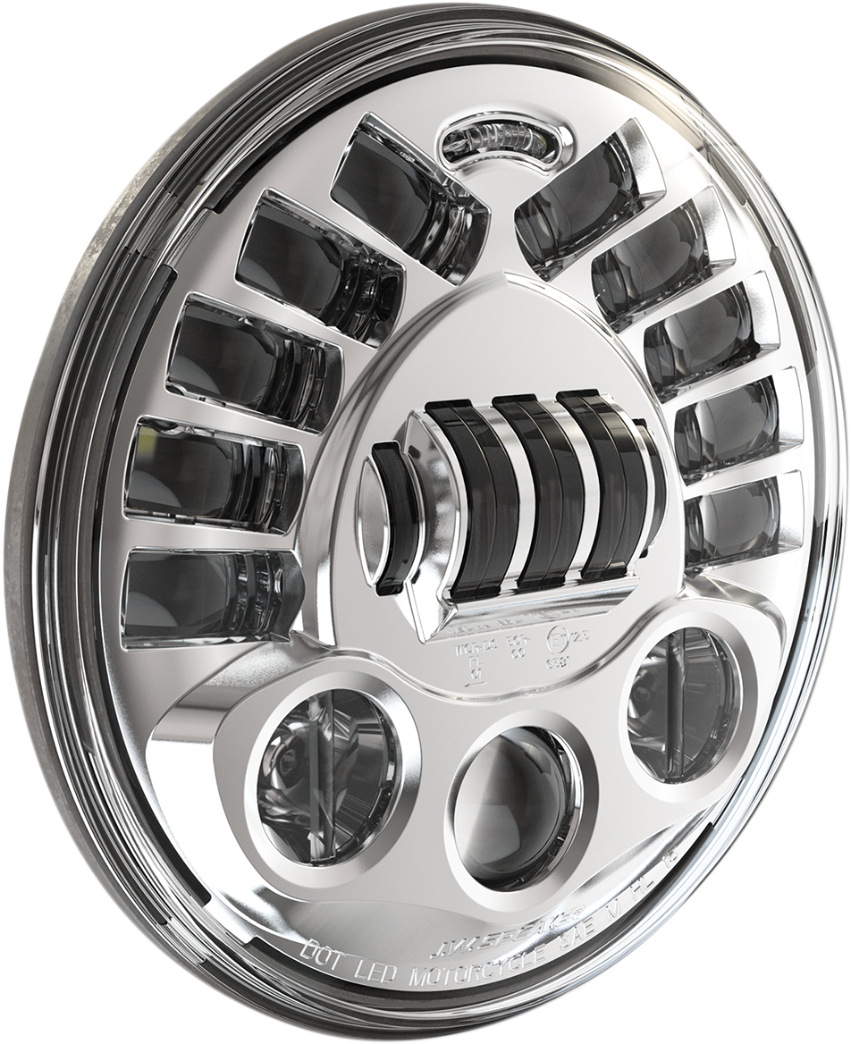 J.W. Speaker Adaptive 2 LED Headlight - 7" - Chrome