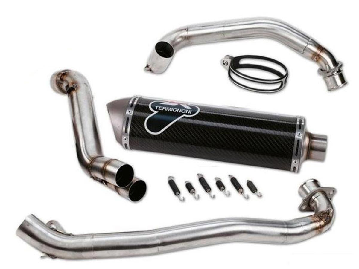 131CR - COMPLETE RACING HIGH EXHAUST TERMIGNONI CARBON DUCATI HYPERMOTARD 1100