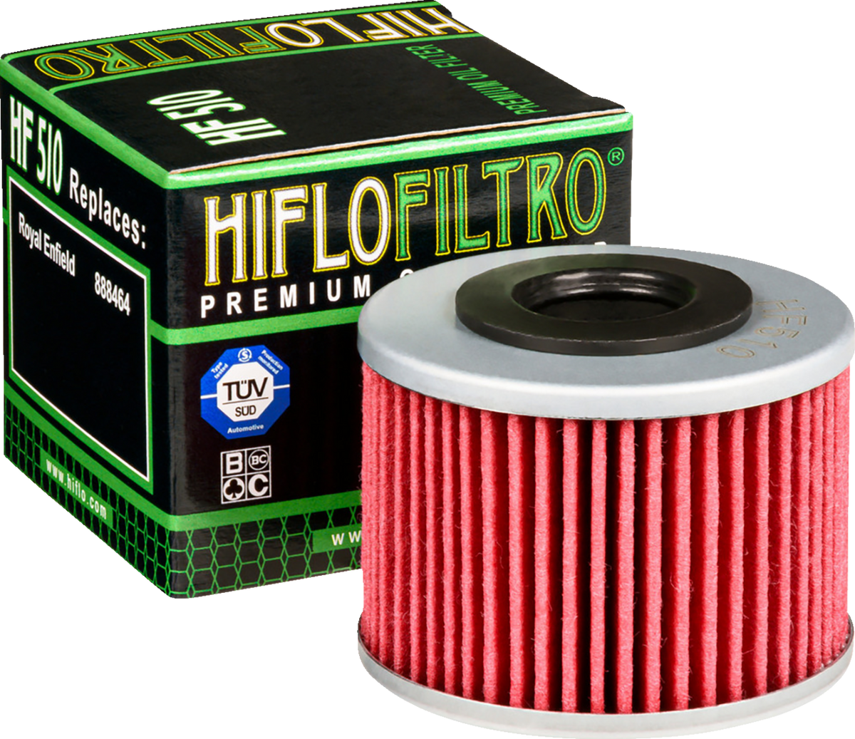 Hiflofiltro Oil Filter - Red/Silver